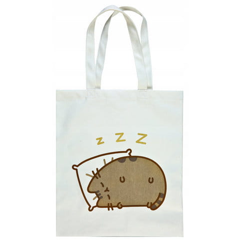 Pusheen Torba bawełniana gruba [Pistacja] [PUSH7880]