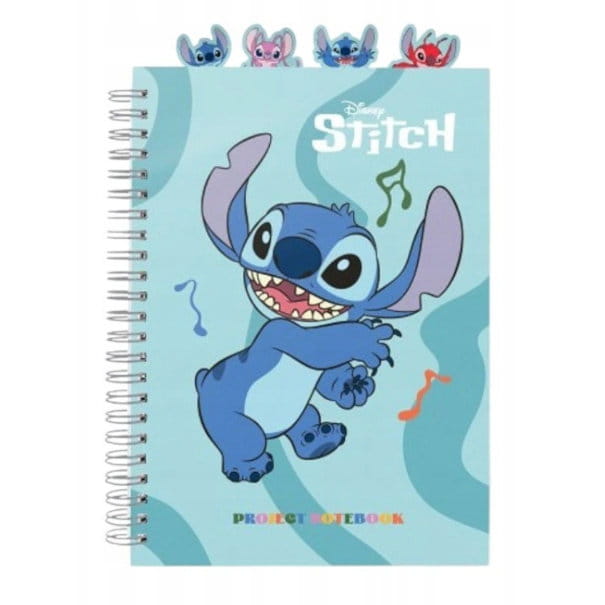 Stitch Kołonotes z zakładkami A5 [PNK01]